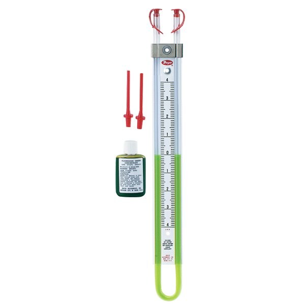 U-tube Manometer, Range 300-0-300 Mm W.c.